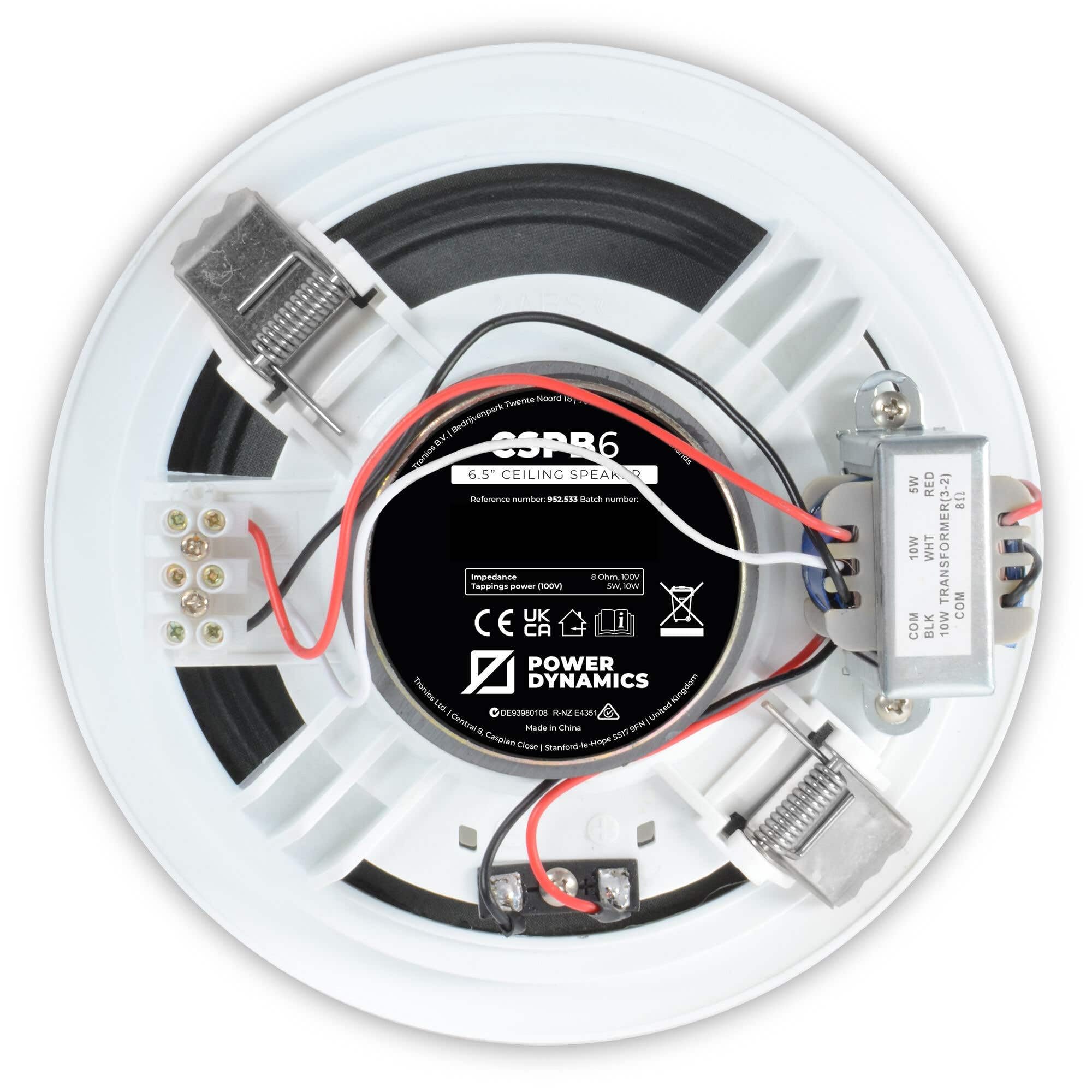 POWER DYNAMICS 952.533 ALTAVOZ DE TECHO 6,5" 100V