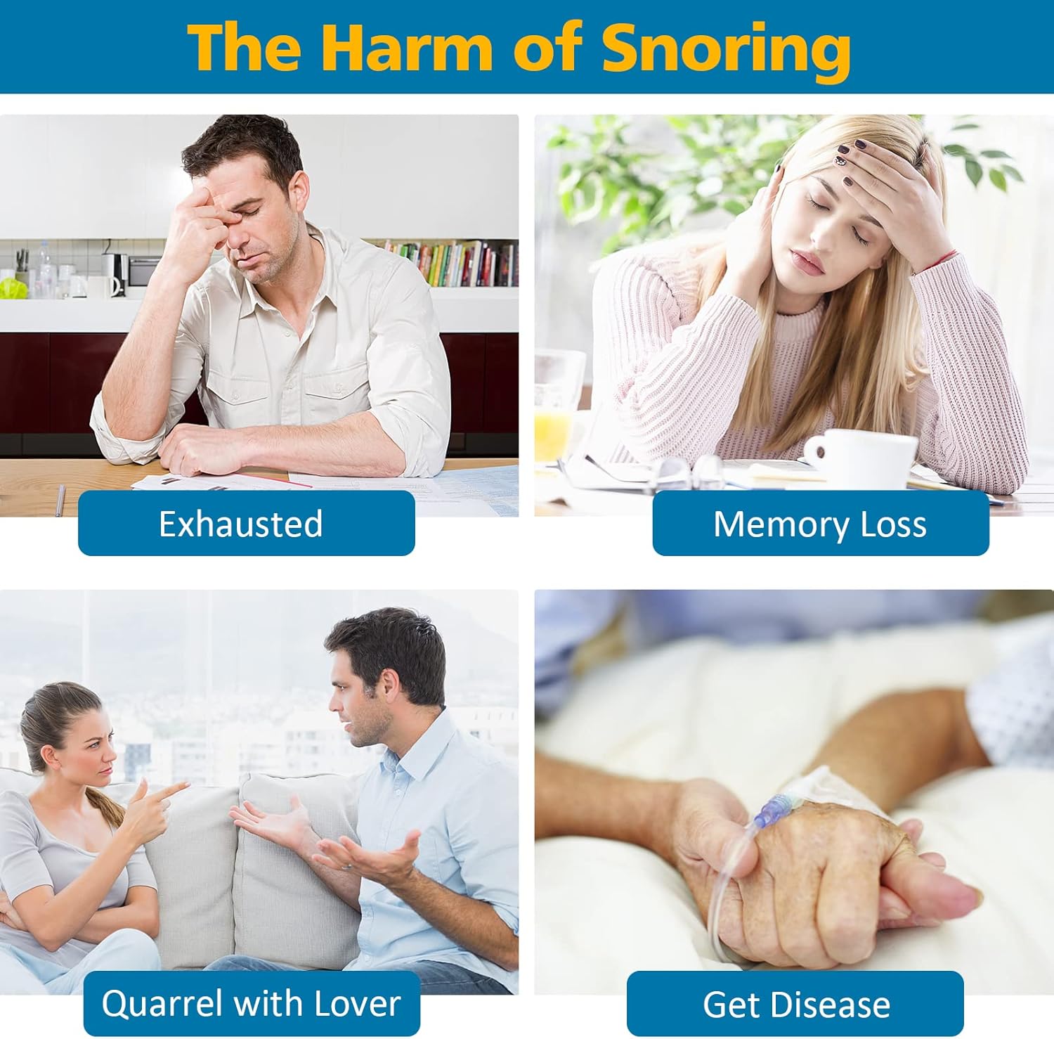 Snoring Stopper,Anti Snoring Devices 2 in 1 Blue Anti Snoring Nose Clip Air Purifier for CPAP User Anti Snore Aids to Stop Snoring Nasal Clip for Snoring Reducing Sleep Aids Ease Breathing Men Women : Health & Household