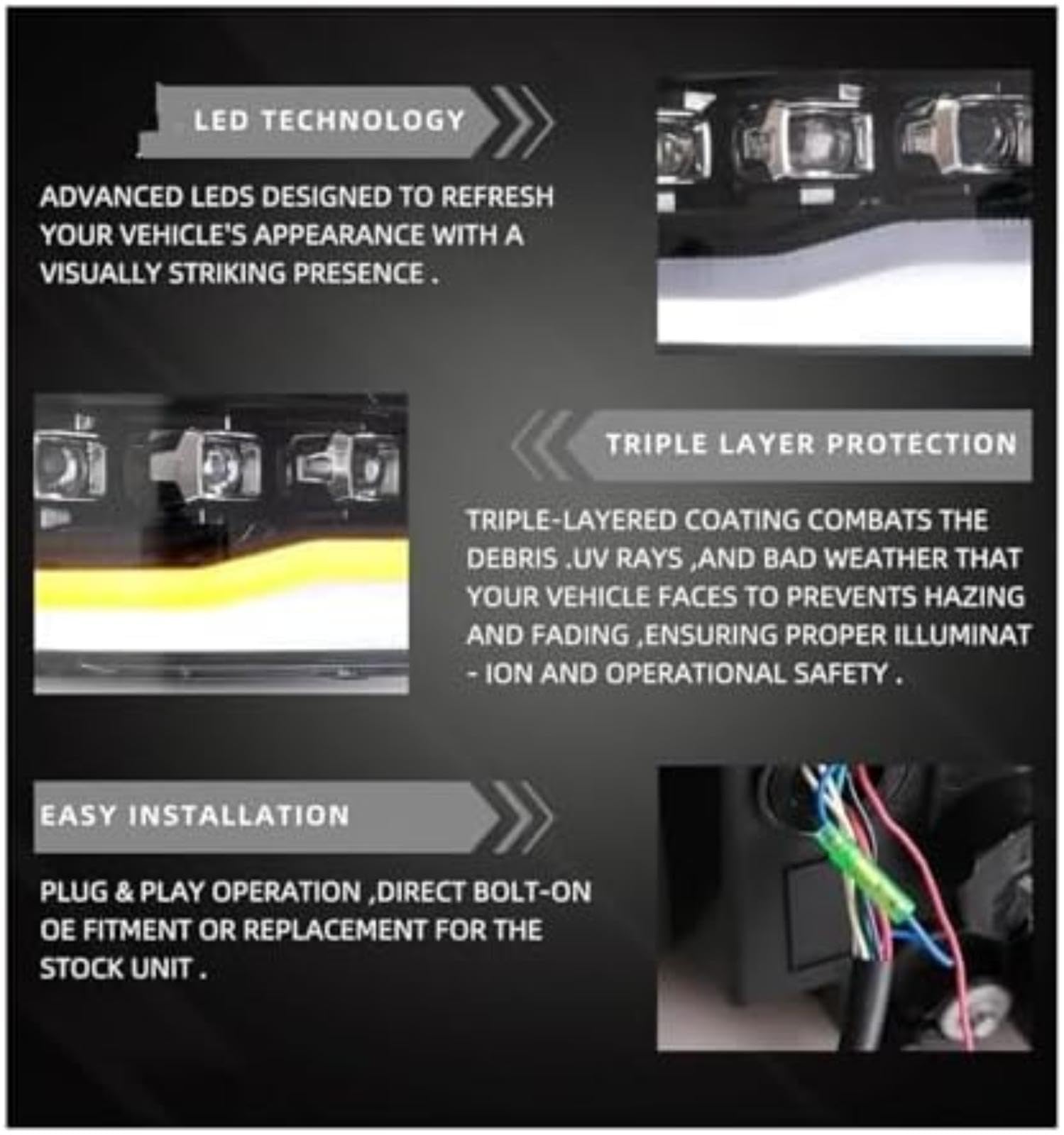 Dla DODGE, dla Ram 1500, dla Ram 2500 2009-2018 lampa czołowa światła przeciwmgielne drl do jazdy dziennej Tuning montaż reflektorów samochodowych reflektor włączony (Amber) (Amber)