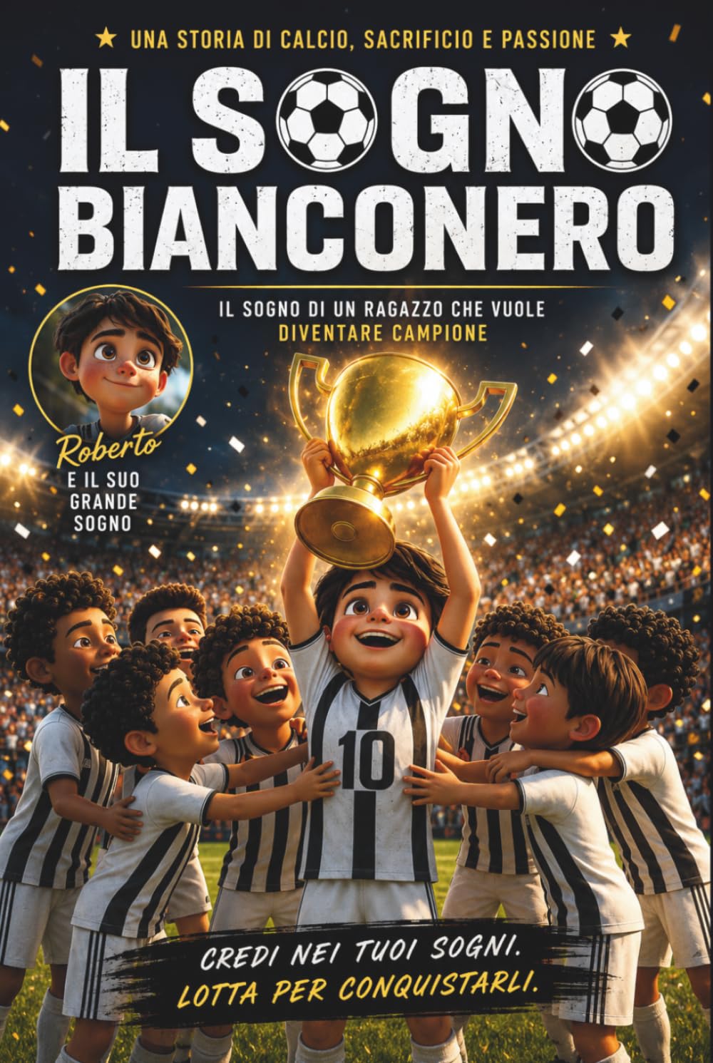 Il Sogno Bianconero - Storia di Calcio, Sacrificio e Passione | Con illustrazioni a Colori | Idea Regalo per Giovani Lettori: Un Libro Per Chi Non Smette Mai di Credere nei Propri Sogni