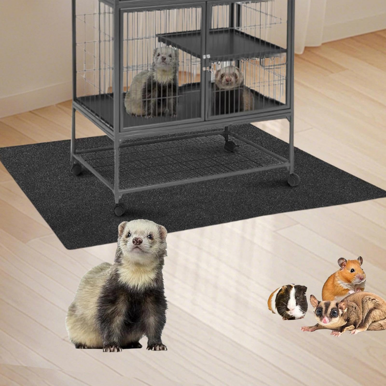 Tapis Absorbant pour Cage à Chien, Idéal pour Les Chiens et Les, 122 X 122 Cm