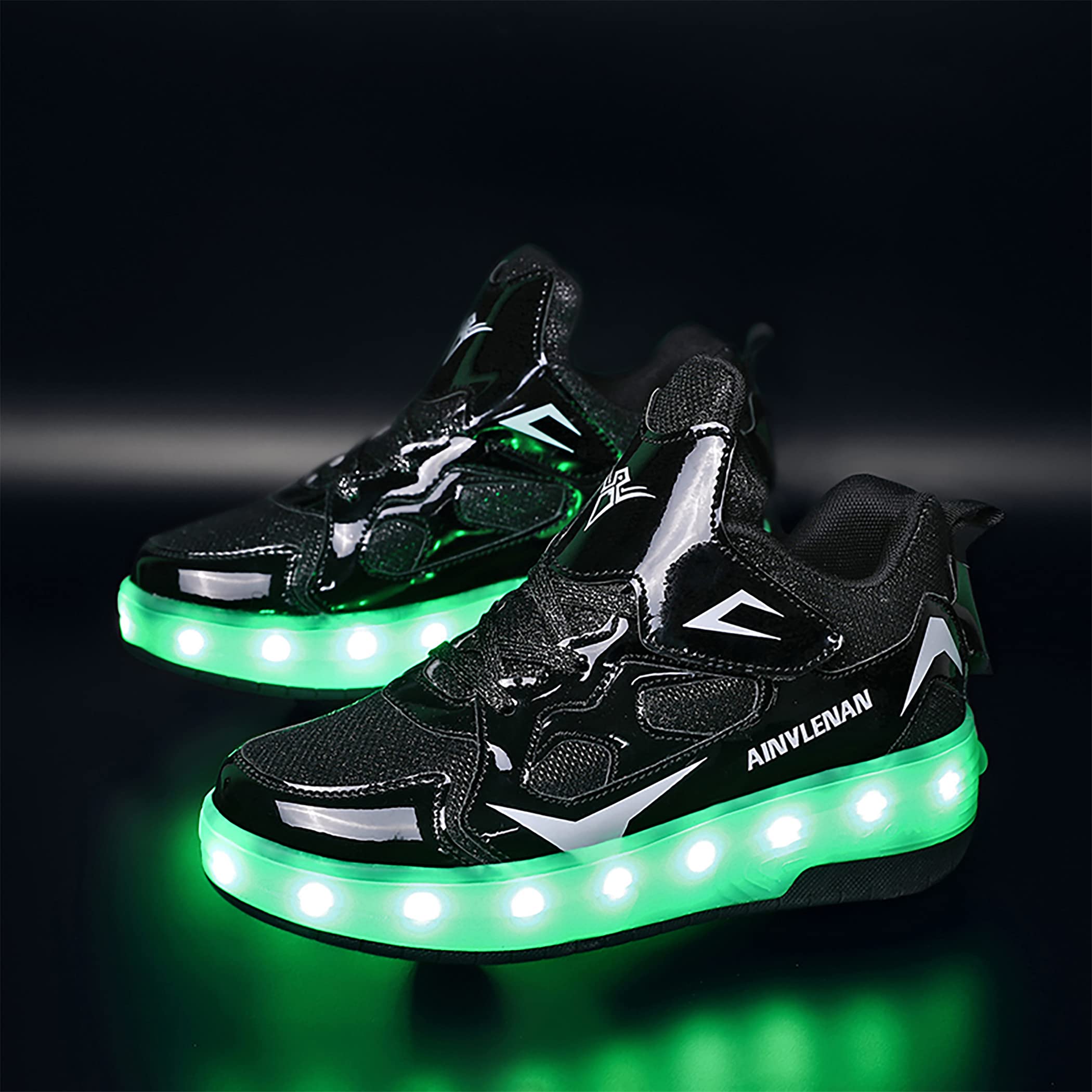Chłopięce dziewczęce buty na deskorolkę z migającymi diodami LED, buty z rolkami, automatyczne zwijanie, komfortowe, outdoorowe buty sportowe dla dzieci