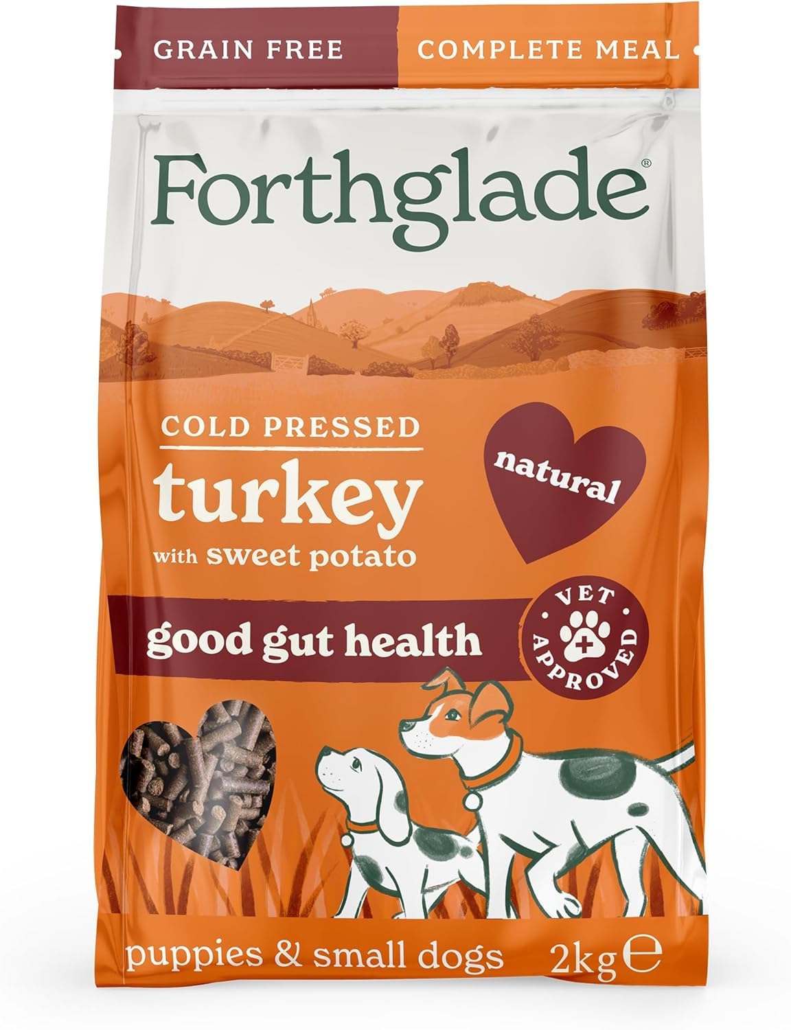 Forthglade Grain Cold Pressed Turkey Puppies And Small Dogs 2Kg