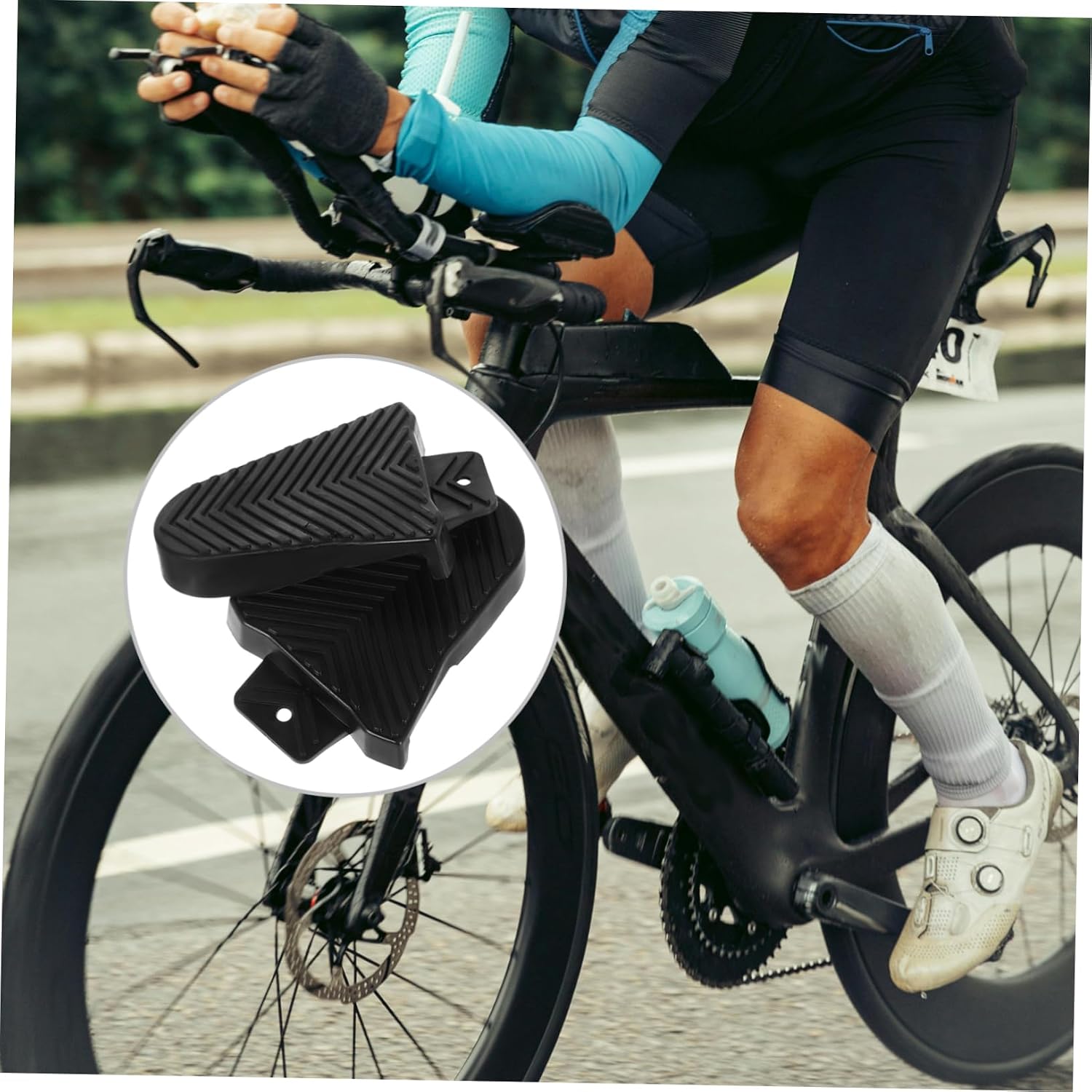 1pair Cycling Cleats and Shoe Covers for Road and Mountain Biking Easy Installation and Lightweight Bike Accessories