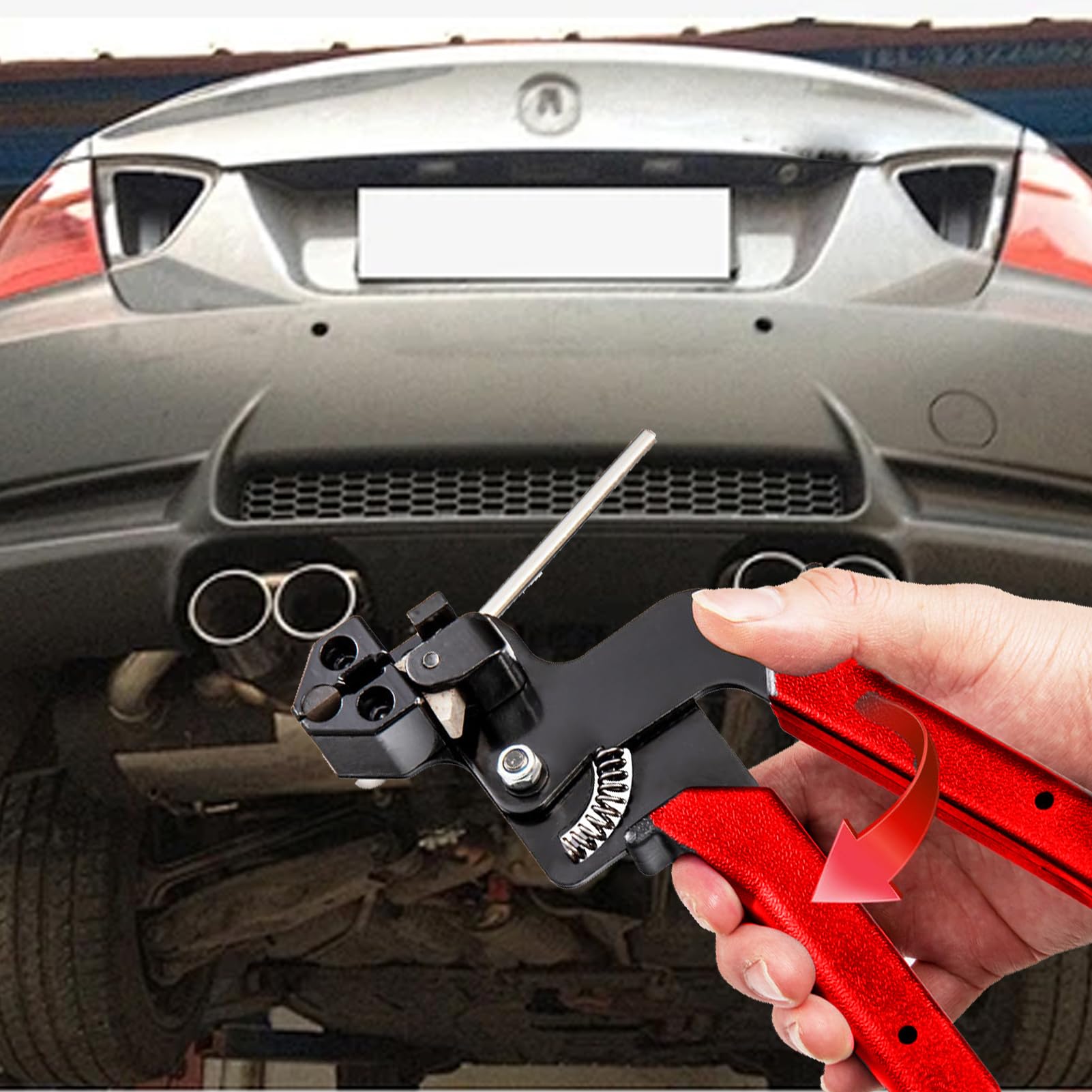 Xiuganpo Kit Fascette in Acciaio Inox 304, 11.8 Pollici 200LBS, per (rosso)