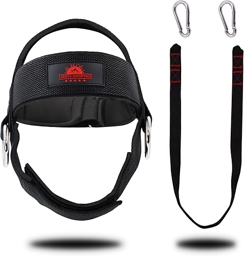 Miniatura 5 de Arnés de cuello Levantamiento de pesas con cadena Correa ajustable Equipo de ejercicio de cuello