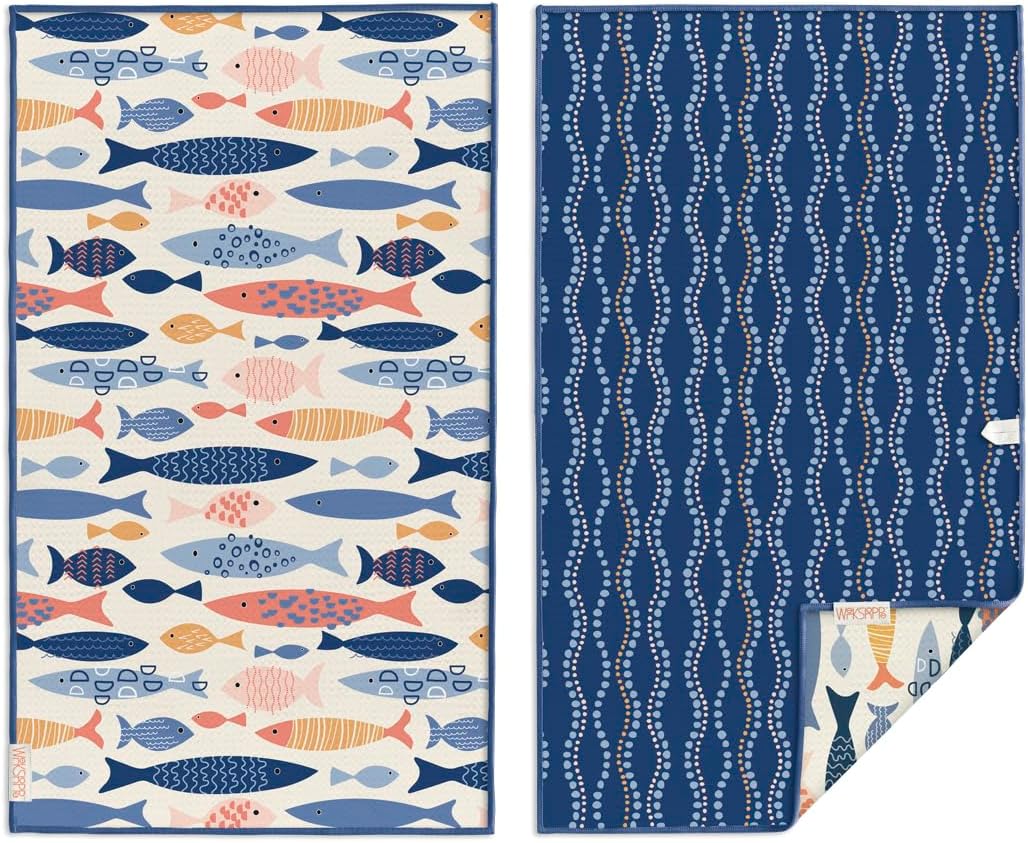 WerkShoppe School of Fish Microfiber Towel