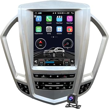 Android 13 Radio for Cadillac SRX 2009-2012 Android Radio 9.7-Inch Tesla Style IPS Touch Screen Stereo with Bluetooth 5.0 Carplay/Android Auto GPS Navigation for Car Multimedia Player + Backup Camera