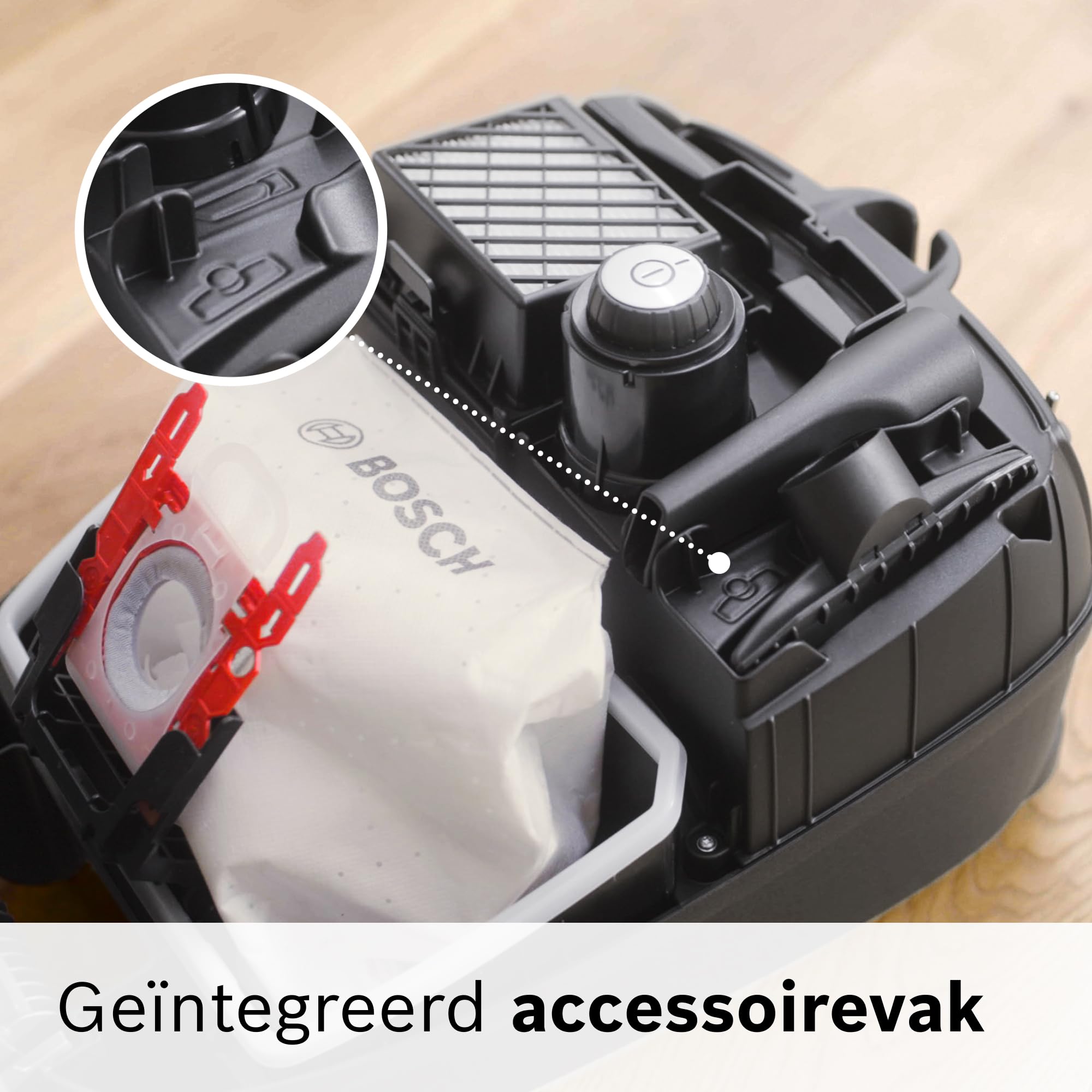 Bosch stofzuiger met zak serie 8 BGB75X494, vloerstofzuiger, ideaal voor mensen met allergieën, hygiënefilter, vloerzuigmond voor parket, tapijt, tegels, lange kabel, stil, 650 W, blauw