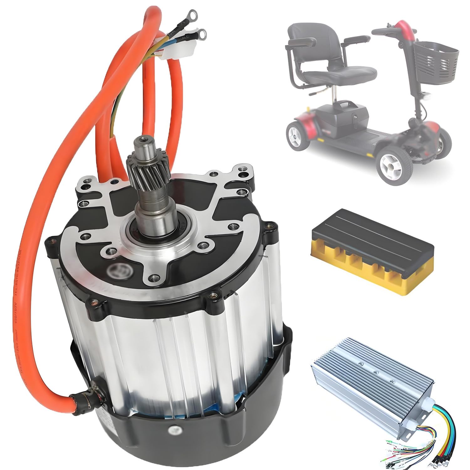 Brushless Differential DC Motor 48V 60V 72V 3200rpm-1500W48V
