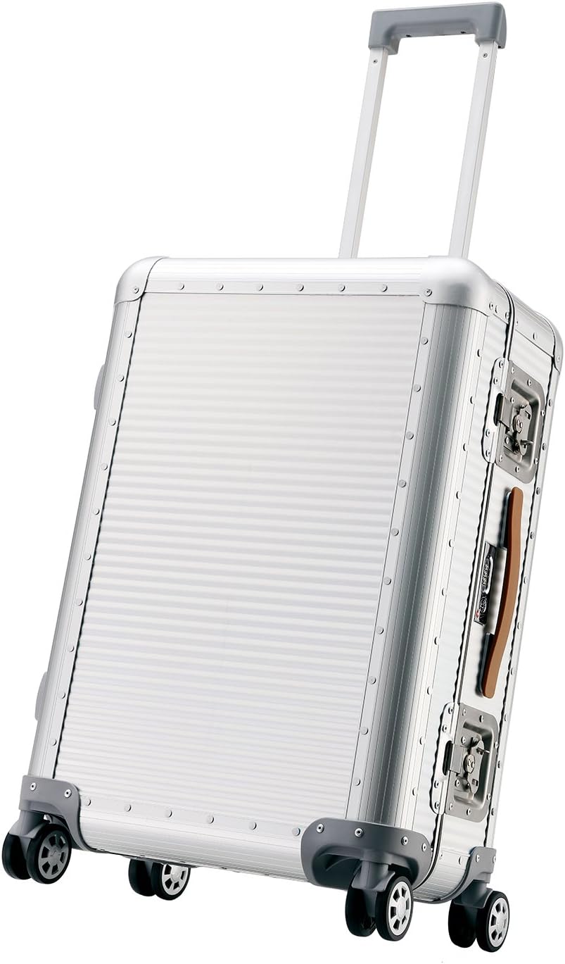 All Aluminum Luggage Business Travel Hardside Suitcase TSA Approved 360 Rolling Wheels Luxury Suitcase for Men Women 20"