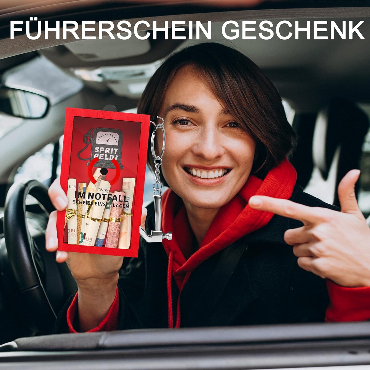 Sprit Geldgeschenk Verpackung für Tankgutschein & Auto – Vorschau 3