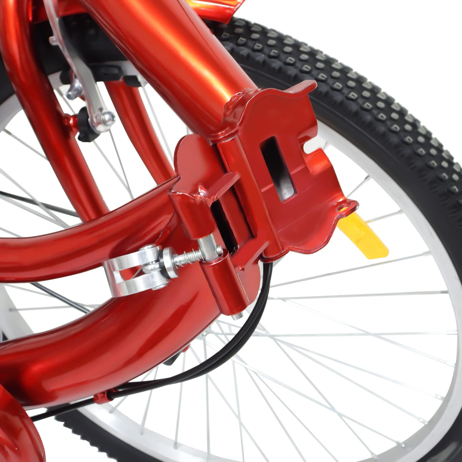 Tricycle Adulte 24" Tricycle Pliant de 24 Pouces pour Adultes Seniors Vélo Cruiser à 3 Roues avec Panier 7 Vitesses Siège Confortable avec Dossier