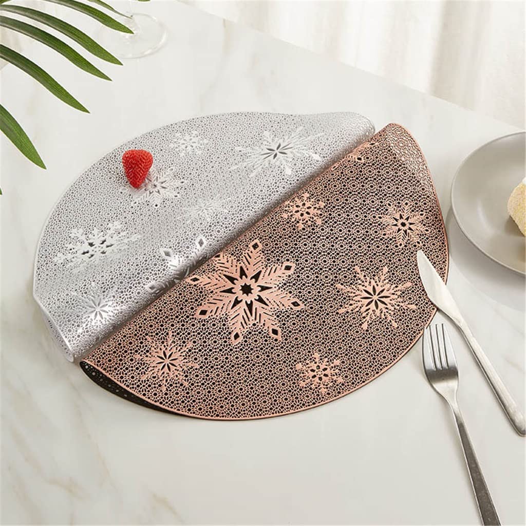 Creux Isolation Coaster Pads Table Bol Tapis Home Decor Résistant À La Chaleur Napperon pour Table À Manger 10 Pcs Napperons (A)