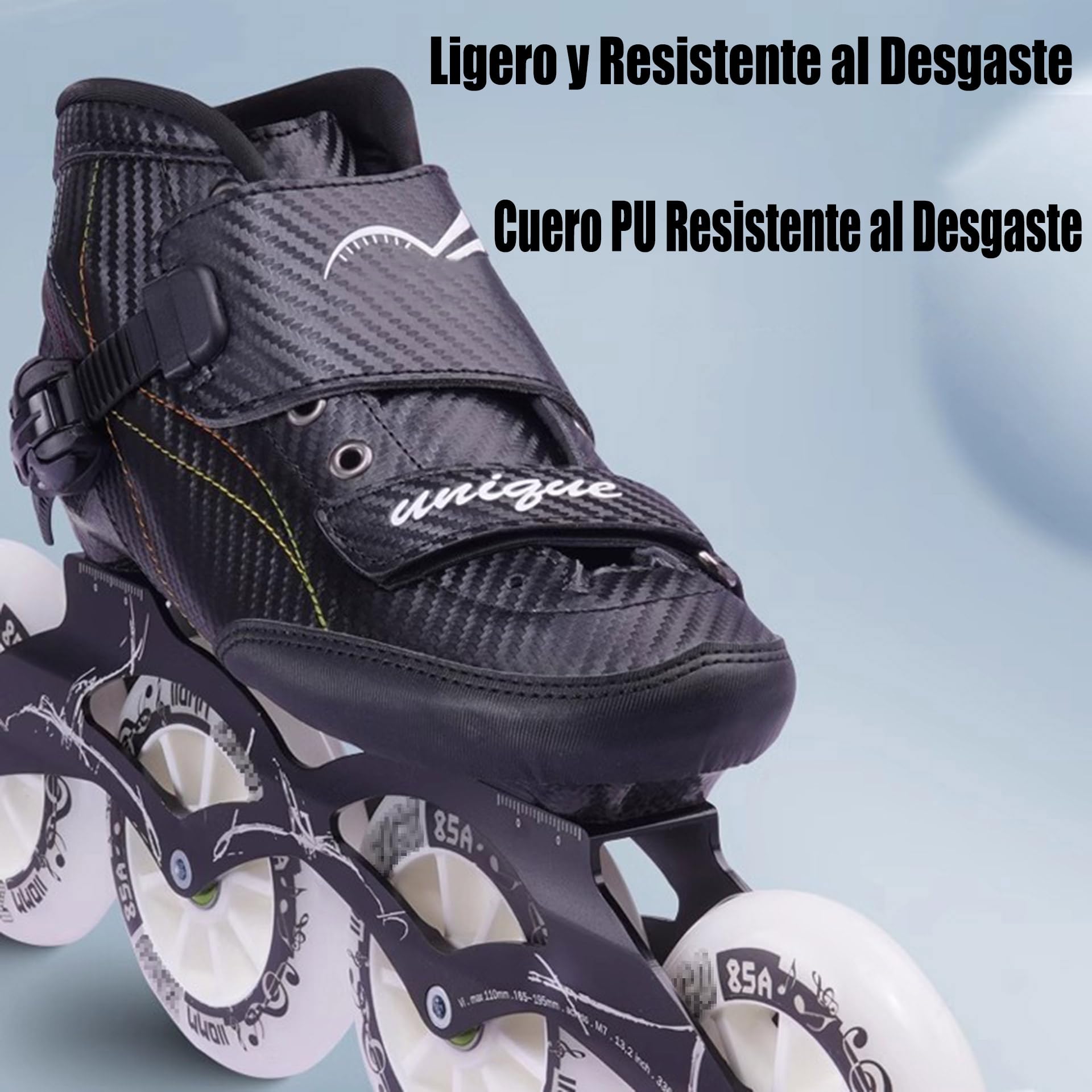 Patines En Línea para Adultos, Patines Profesionales De Ruedas Adulto De Fibra De Carbono para Exteriore, para Mujeres Y Hombres, Unisex