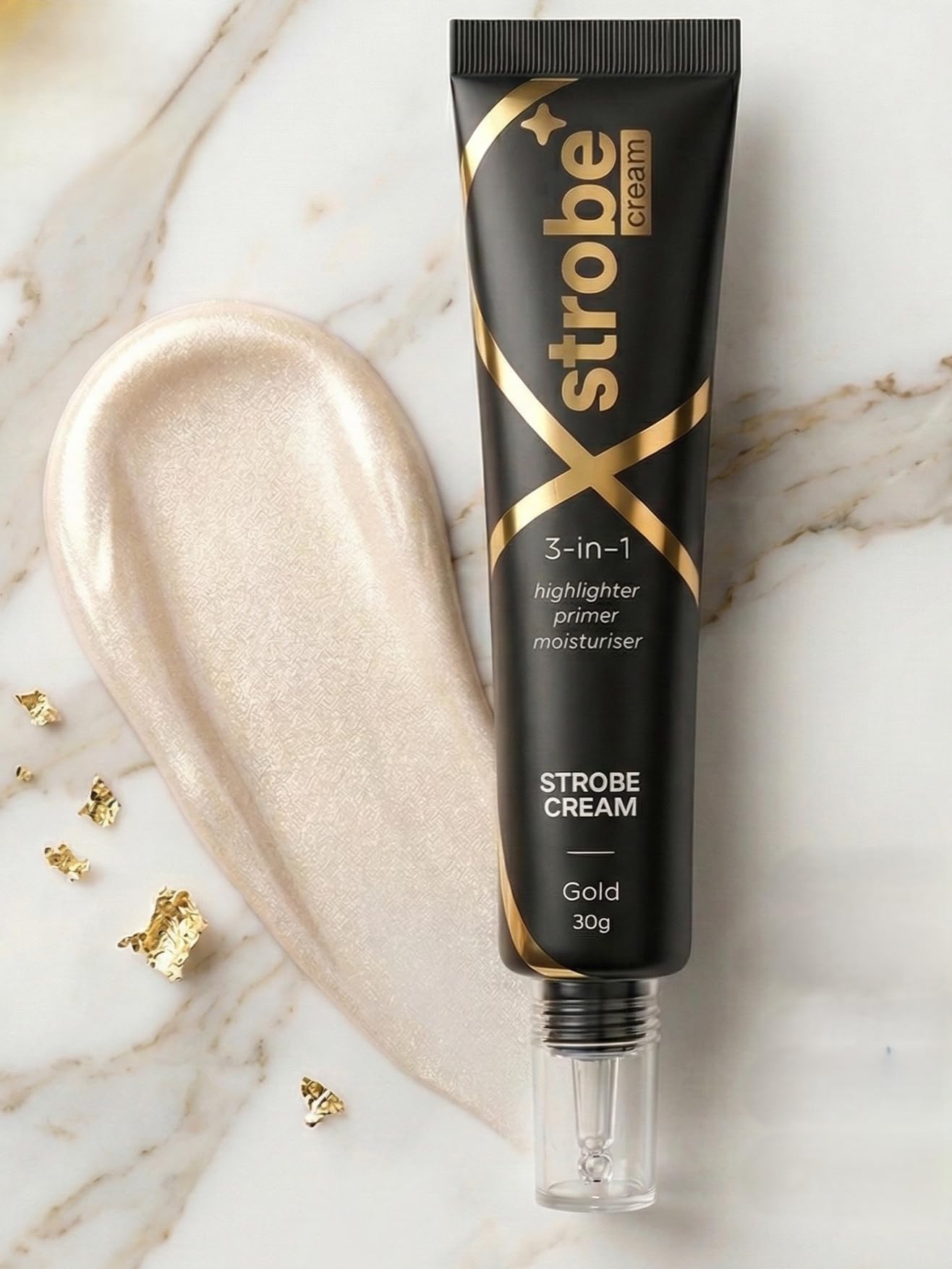 Illuminating Strobe Cream | 3-in-1 Highlighter, Primer & Moisturizer | Golden Glow | 30g-picture-10