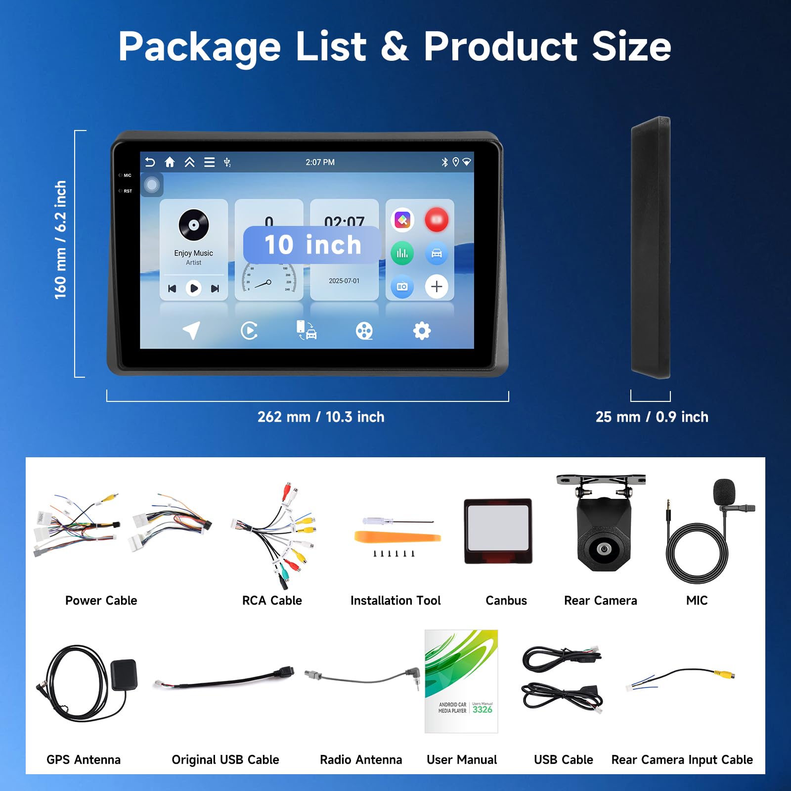 Hodozzy 4G+64G Autoradio pour Renault Master 2019-2022 Android 10,1 Pouces Incell Écran Tactile GPS Carplay Android Auto sans Fil, Poste Radio Voiture 2 Din Bluetooth DSP WiFi FM RDS SWC Caméra