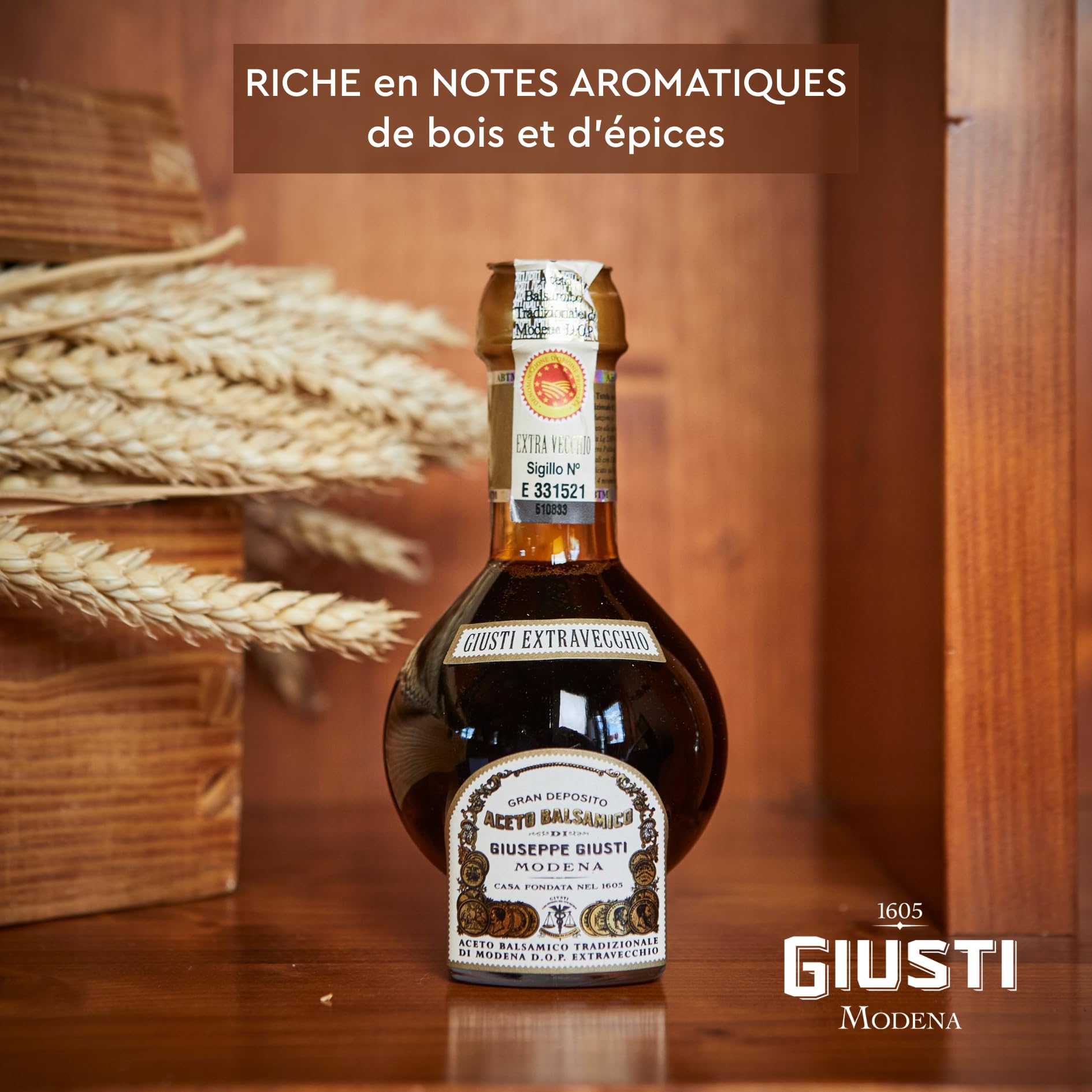 Giusti - Vinaigre Balsamique Traditionnel de Modène DOP Extravecchio - 100ml