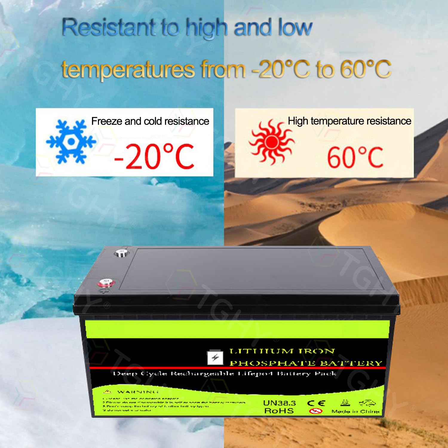 TGHY Batterie LiFePO4 12 V