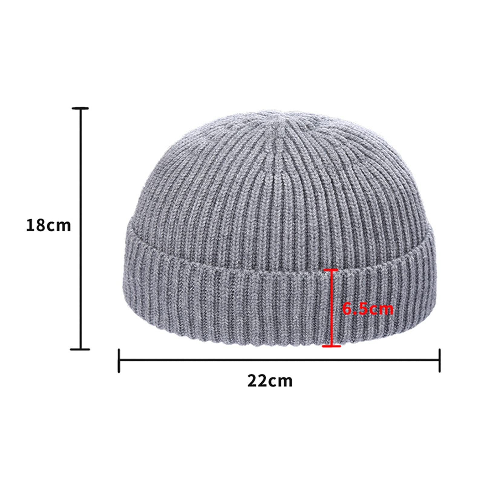 Berretto invernale unisex, classico, lavorato a maglia, elastico