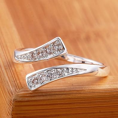 Toe Rings for Women Adjustable Cubic Zirconia Toe Ring