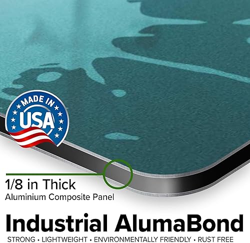 Miniatura 133 de My Sign Center - Letrero personalizado, 11 colores de fuente, 13 estilos de fuente, 4 opciones de agujero, 22 tamaños, 8 x 32 pulgadas, sin óxido,