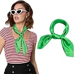 Silk Head Scarf Square Scarves - 35 Inches Satin Square Scarf for Hair Silk Bandana for Women Sleeping Head Wrap Pack of 2