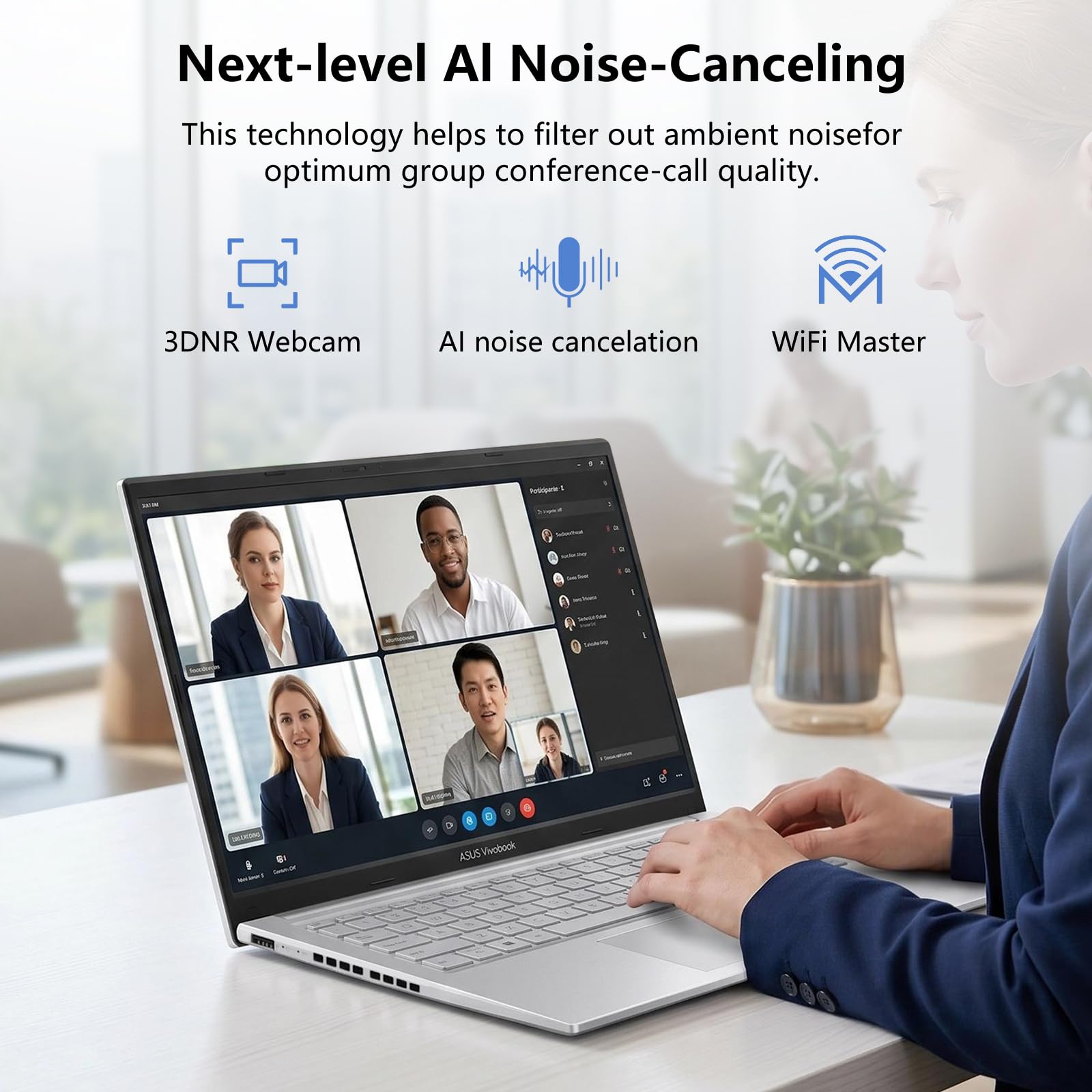 ASUS Vivobook 15 Laptop, AMD Ryzen 7 170 (> R7 7730U) processore AI-Powered Processor, 15.6" FHD, 32GB RAM, 1TB SSD, retroilluminato e tastiera numerica, Wi-Fi 6, scudo fisico webcam, Win11 Home