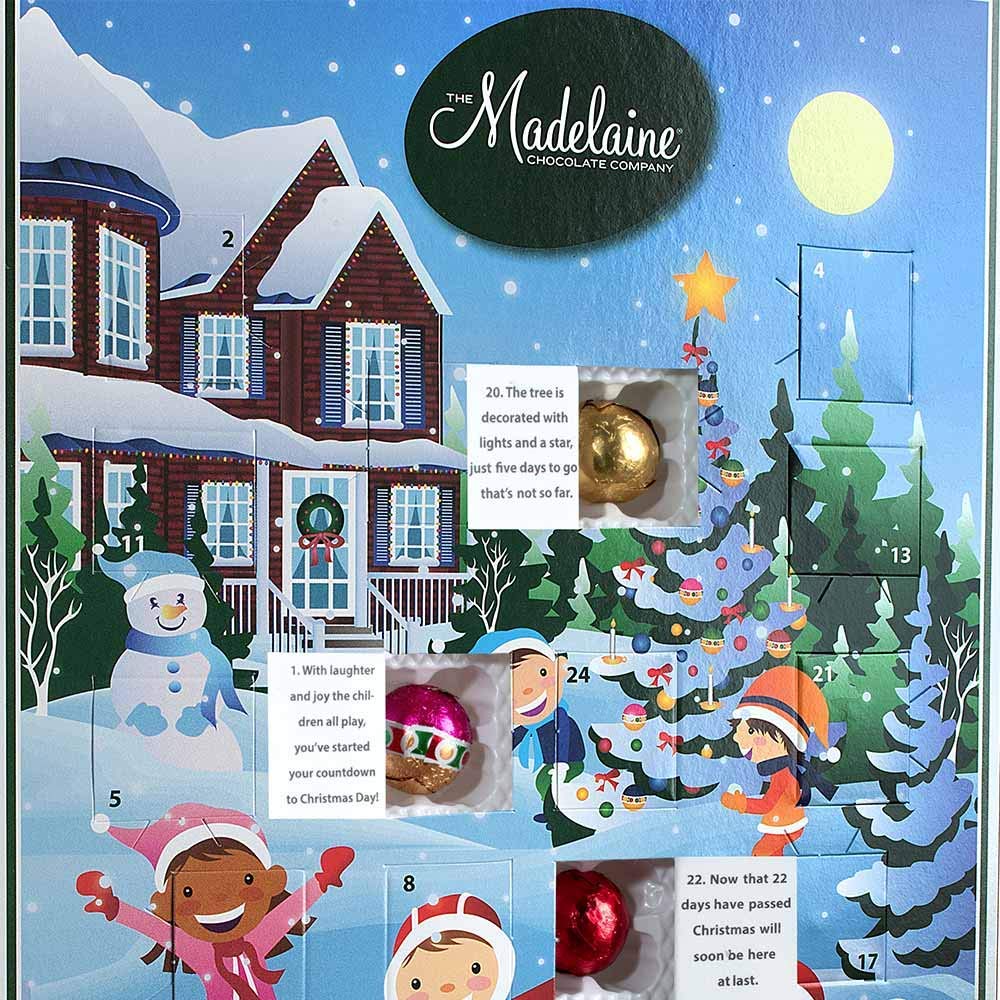 Amazon.com: (3 Pack) Madelaine Chocolate Countdown to Christmas Advent  Calendar, Filled With (4.5oz - 128g) 24 Solid Premium Milk Chocolate  Ornaments : Home & Kitchen