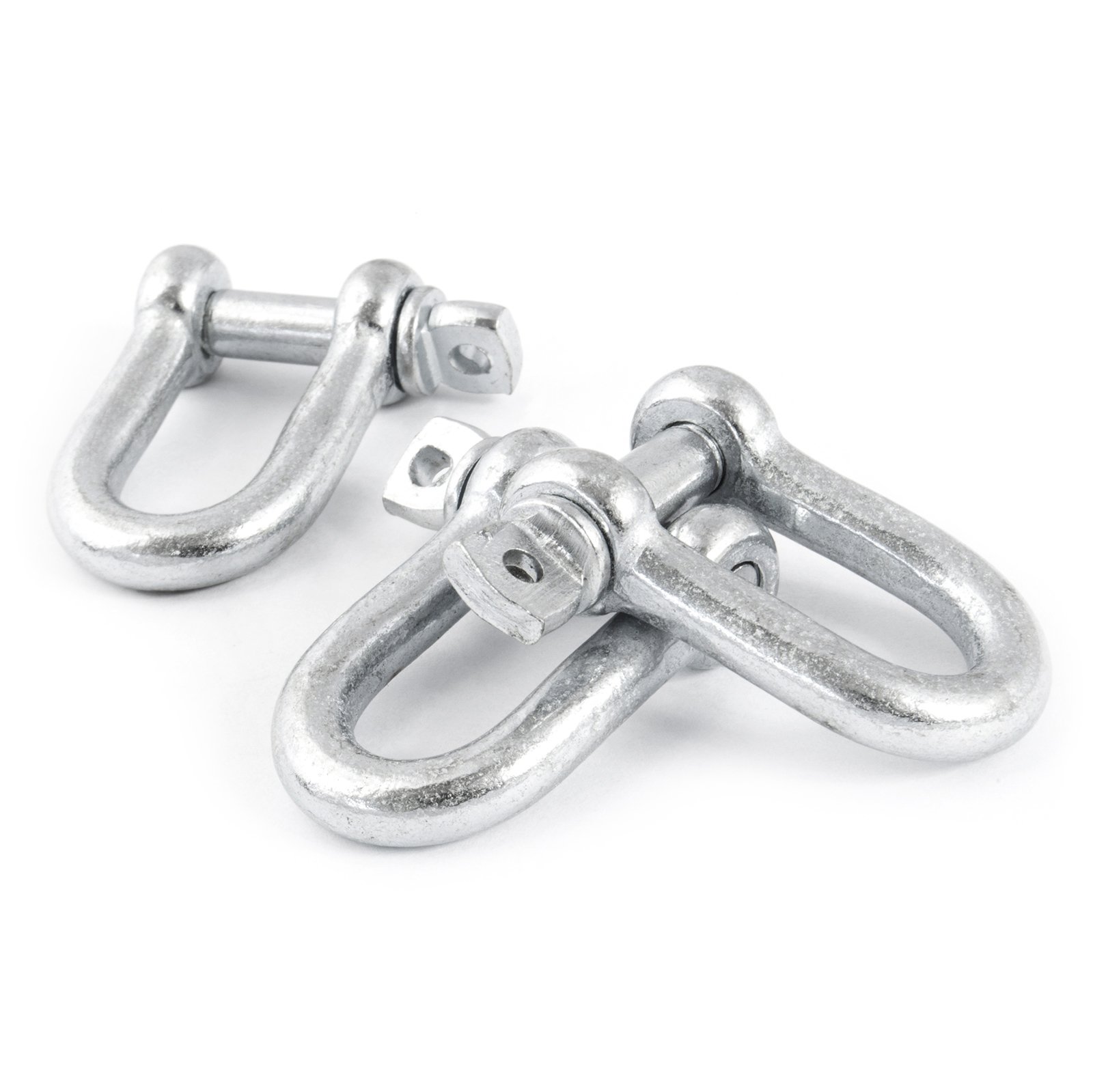 Grillete en D de acero galvanizado para cuerda, #10 - 50 pcs, #05 - 10mm, 50