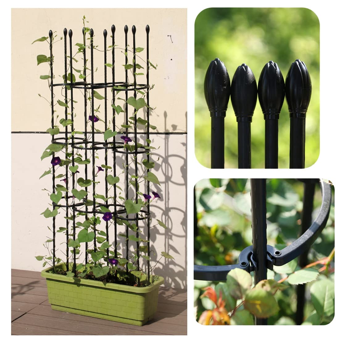 100 Clip Supporto Per Piante Rampicanti, Fermagli In Plastica PP Per Giardino, Per Pomodori, Cetrioli, Rose E Viti, Riutilizzabili