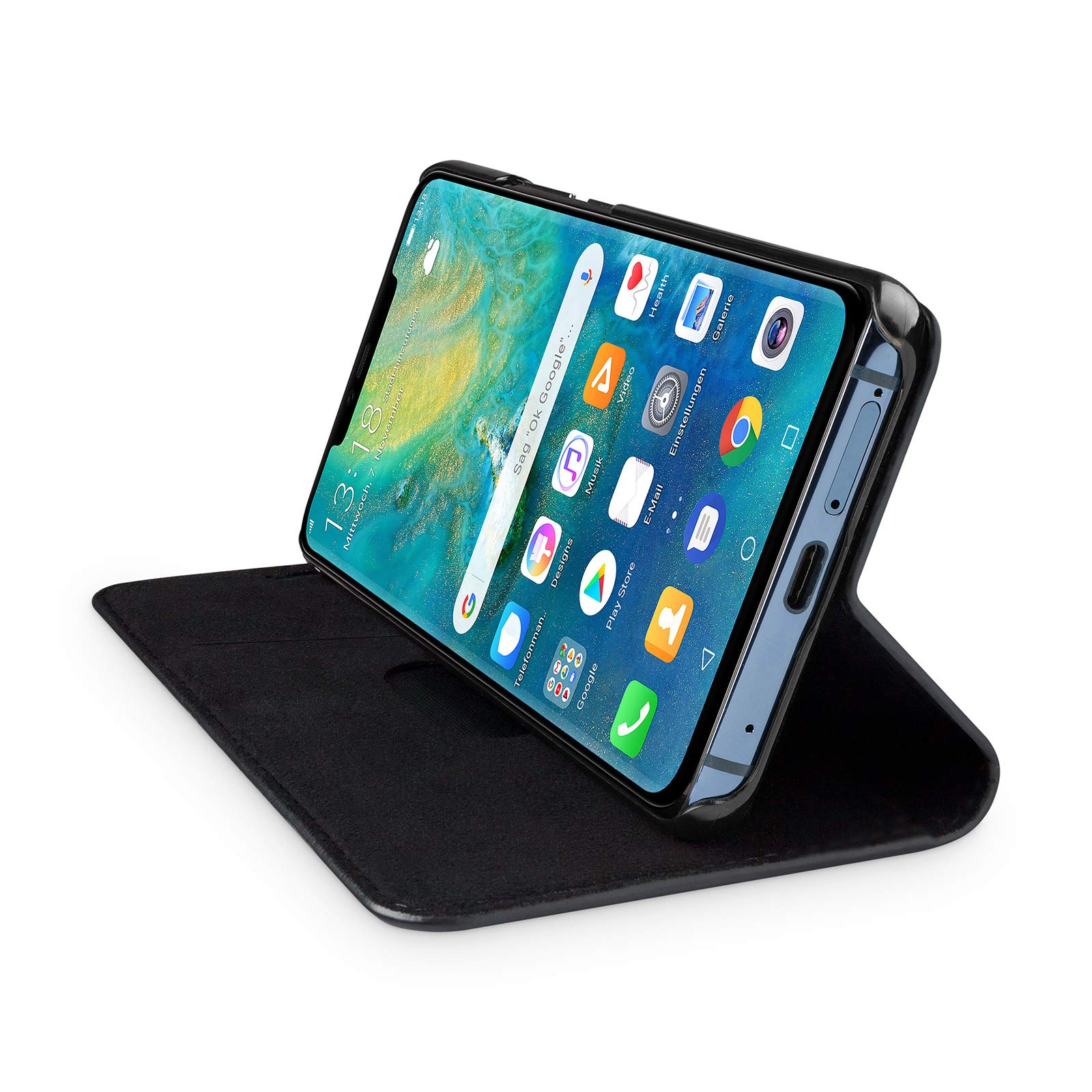 Handy Hülle Für Huawei Mate 20 Lite Gürtel Tasche Dünn Flip