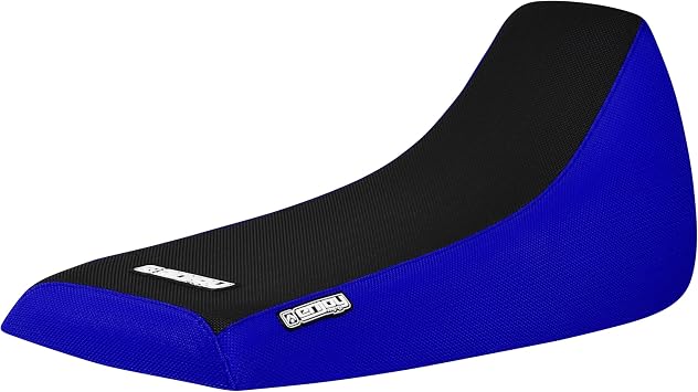 Enjoy Mfg Seat Cover - Compatible with Yamaha Blaster 200 YSF 200 1988-2006 - Black top Standard - #178 Blue Sides/Black top Standard