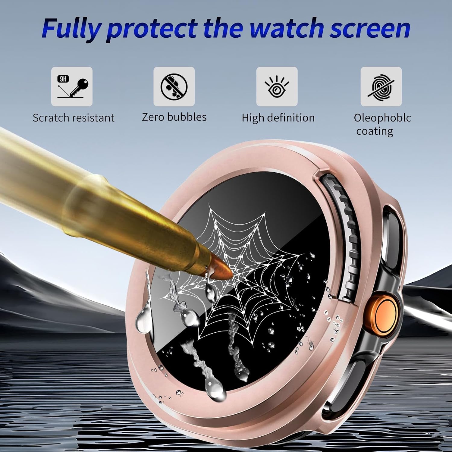 2 Pack for Samsung Galaxy Watch 8 Classic 46mm Privacy Case image 5