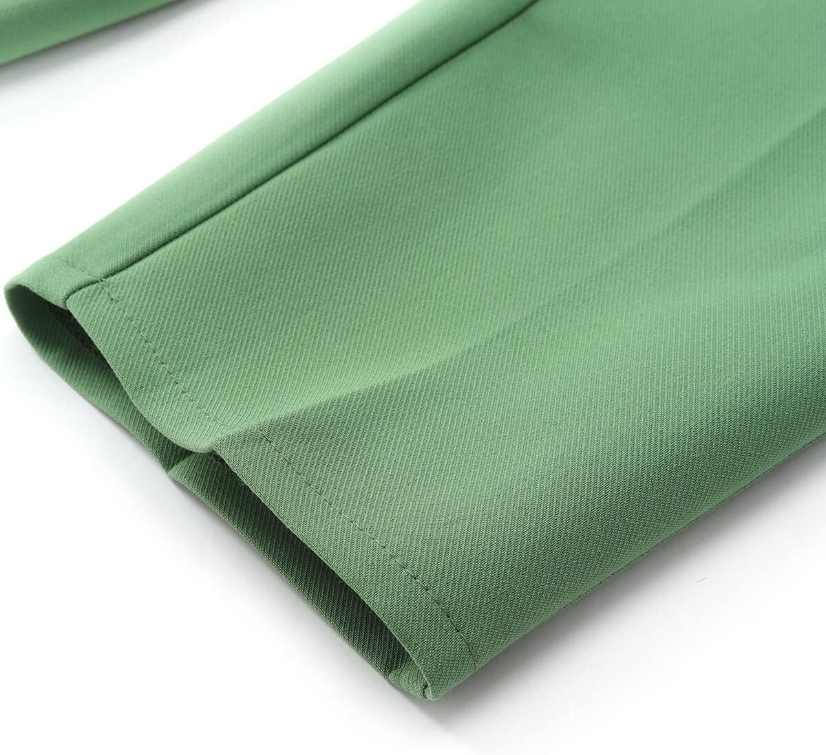 YUNCLOS Women's 2 Pieces Vintage Office Lady Suit Set 1 Button Blazer and Suit Pants