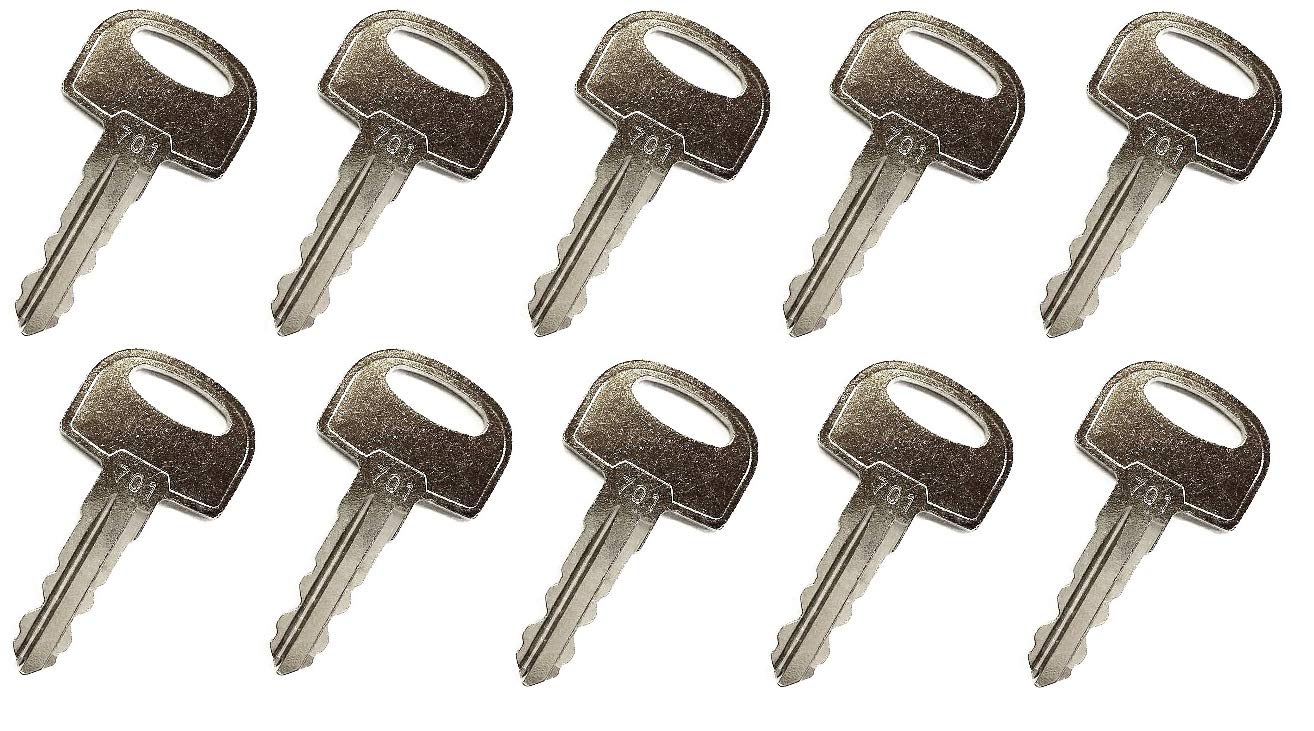 Ignition Keys for Ditch Witch JCB Heavy Equipment 45501, 105-1790, 701 701, 45501, 105-1790, 3CX 10