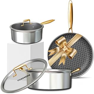 FogDream Tri-Ply Stainless Steel Cookware Set