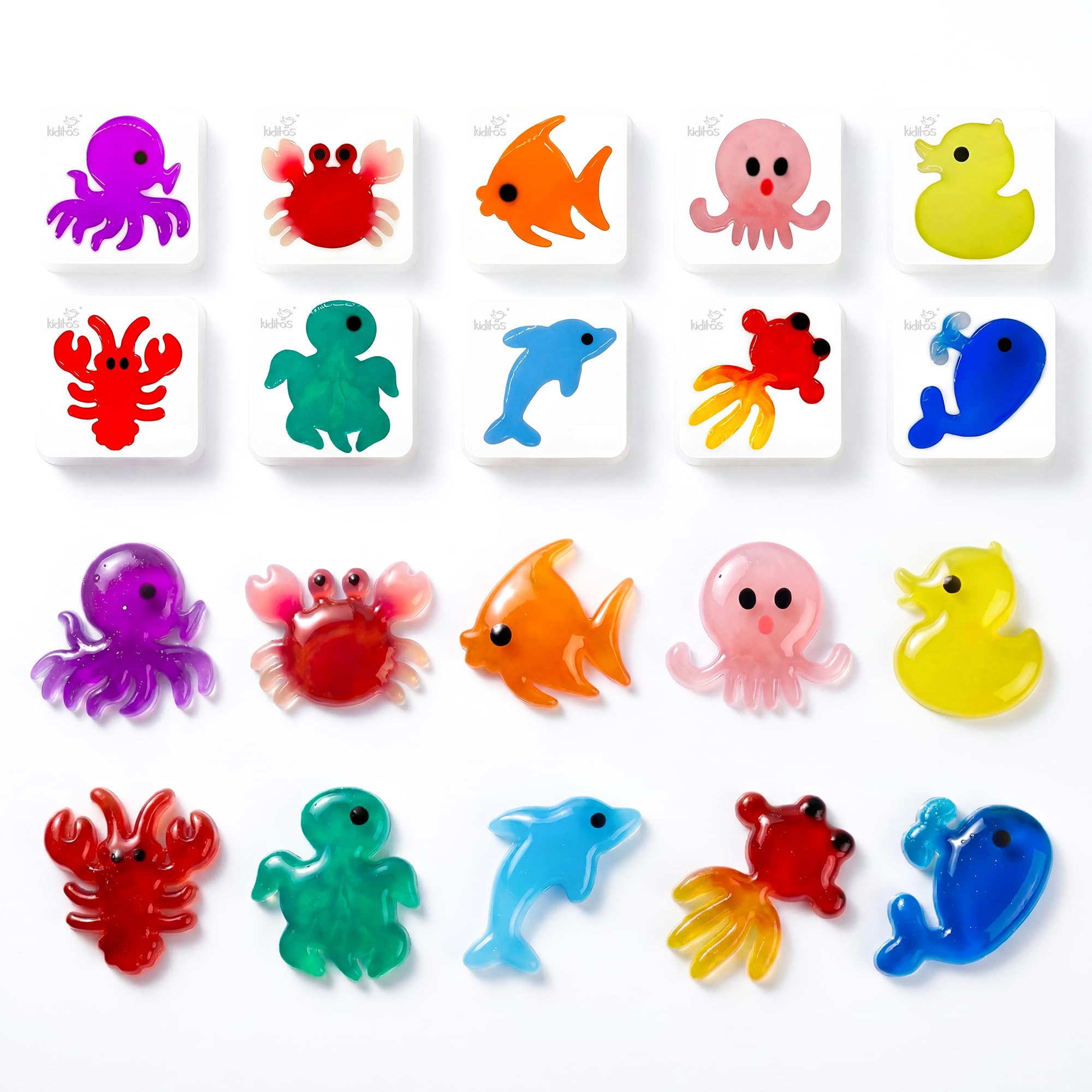 Amazon.com: Kiditos Magic Water Elf Sea Creature Mold Set, 10