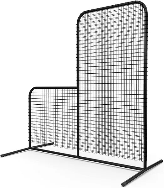 MR L-Screen Baseball Pitching Screen 7x7FT, Baseball Pitching Net, Baseball Protective Screen, Baseball Softball Screen for Field, Portable Batting Screen, Pitcher Screen Safety Screen for Baseball…