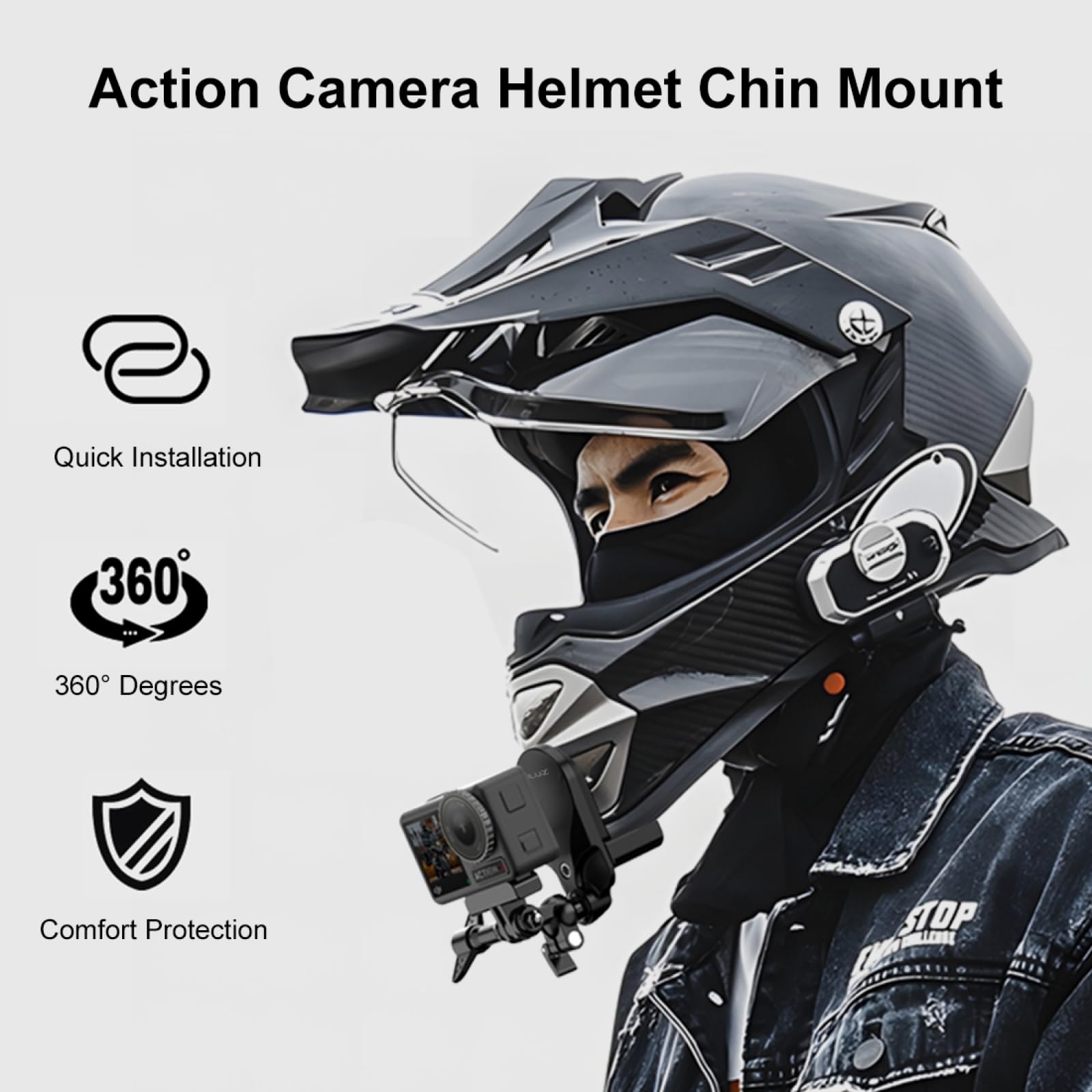 Motorcycle Helmet Mount Gopro Cameras For Motorcycles Helmet Strap Mount  Gopro Dirt Bike Helmet Chin Mount, image size:1600x1600