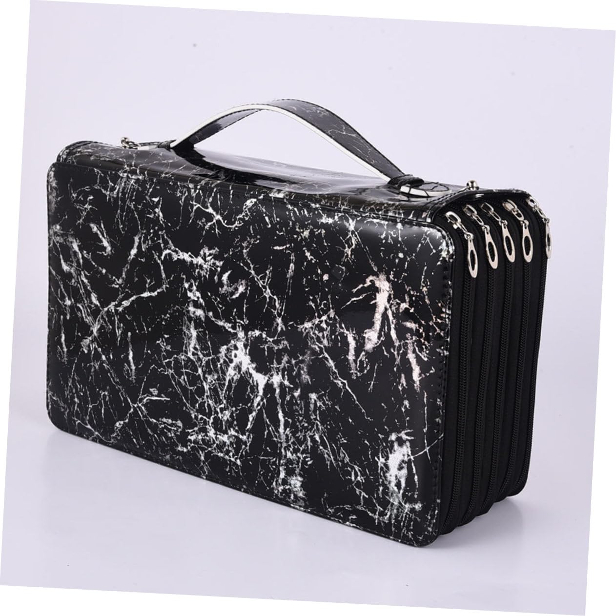 Tofficu Astuccio Multistrato Grande, Oxford, Chiusura a Zip, Portapenne Portatile per Scuola e Matite, per Studenti