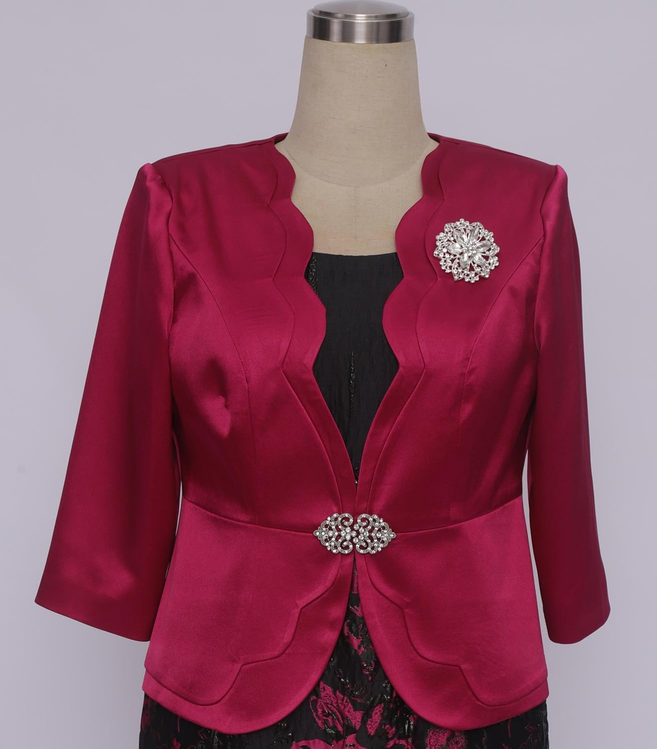 Jacquard Embroidery Jacket Church Set Plus Size Formal Attire Jacquard Dress Jacket Set Elegance Outfits Wedding Party