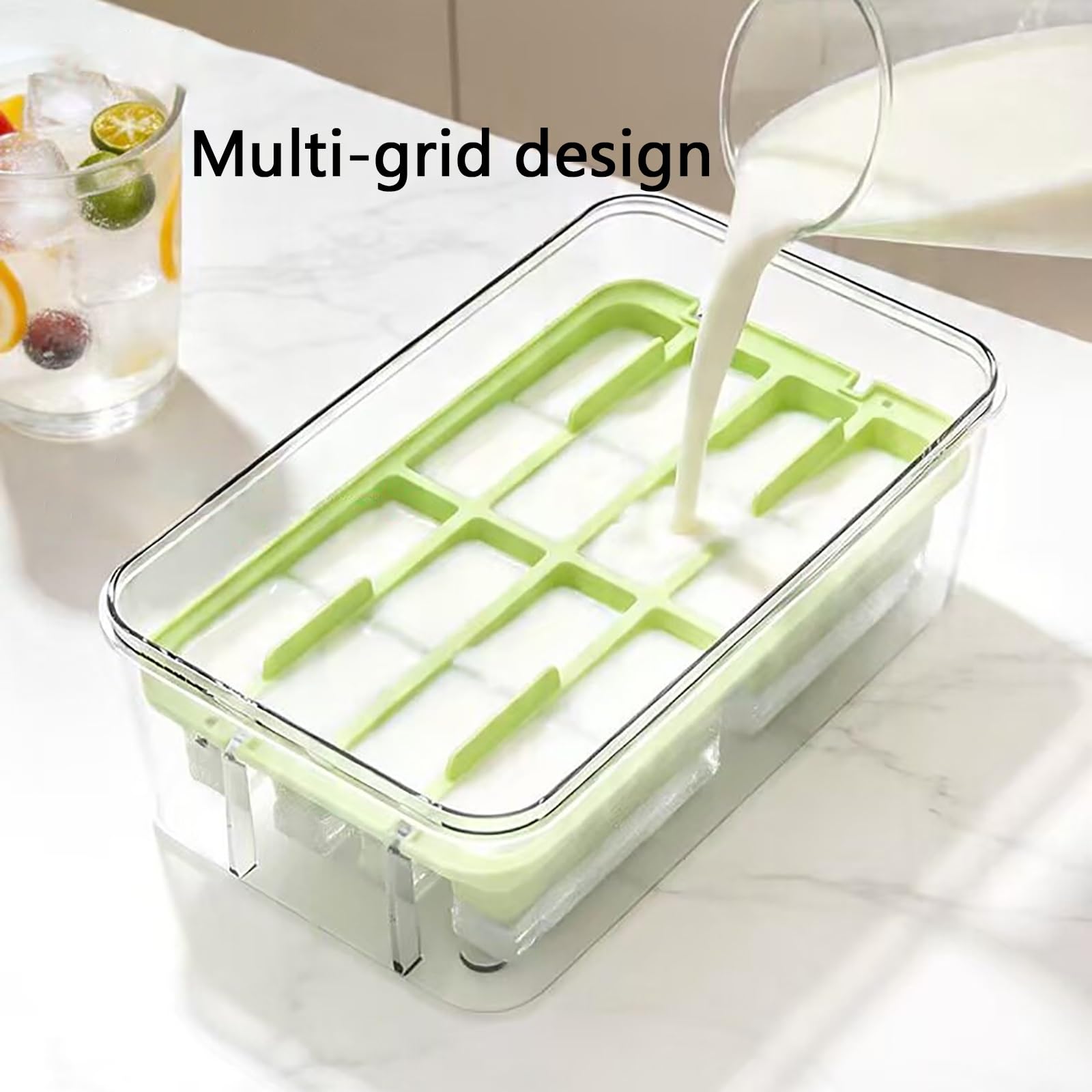 Moldes Helados, Molde para Helados, con Caja de Almacenamiento