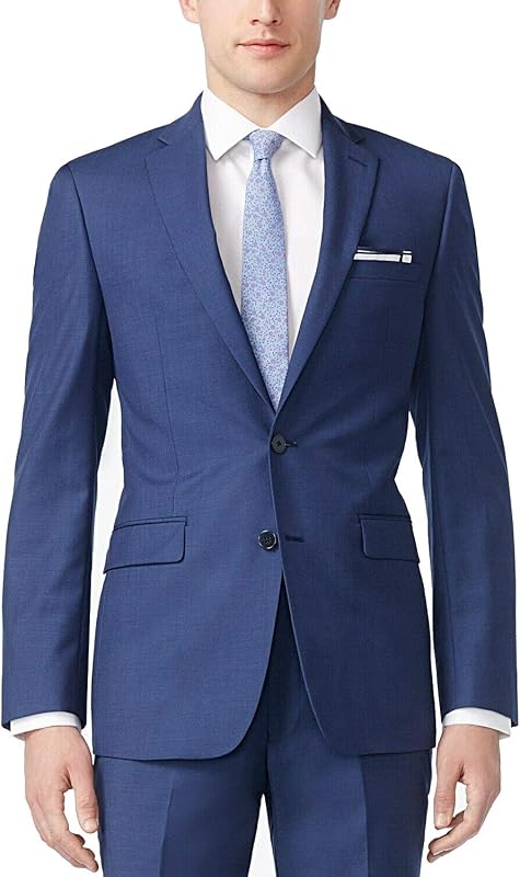 Men's Slim Fit Suit Separates, Blue Twill, 40