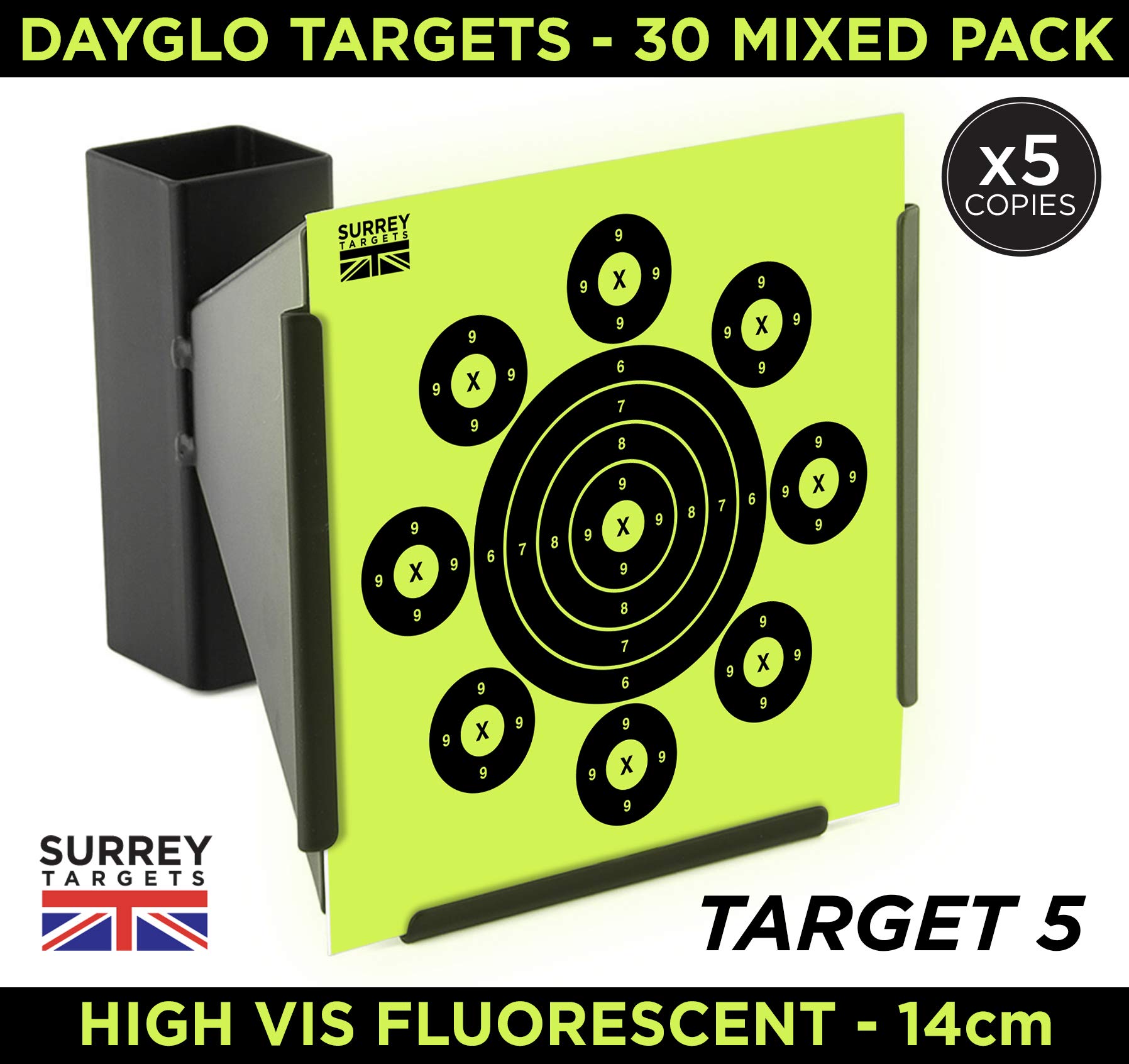HOSTILE COMBAT TACTICAL 14cm Shooting Targets Air Rifle Pistol Gun BB MIX 48 Pcs | UK