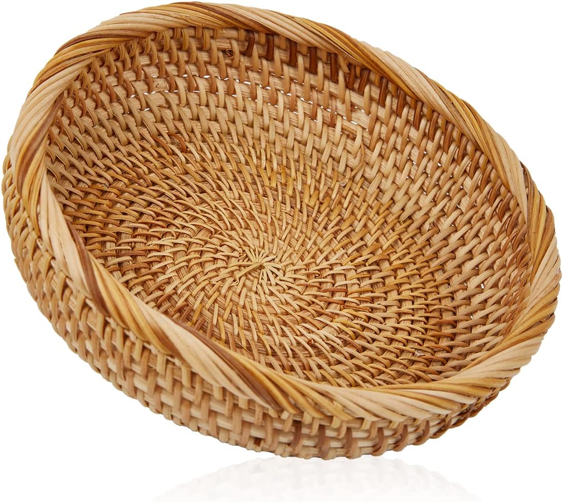Ochine Wicker Bread Basket Small Bread Basket Willow Basket