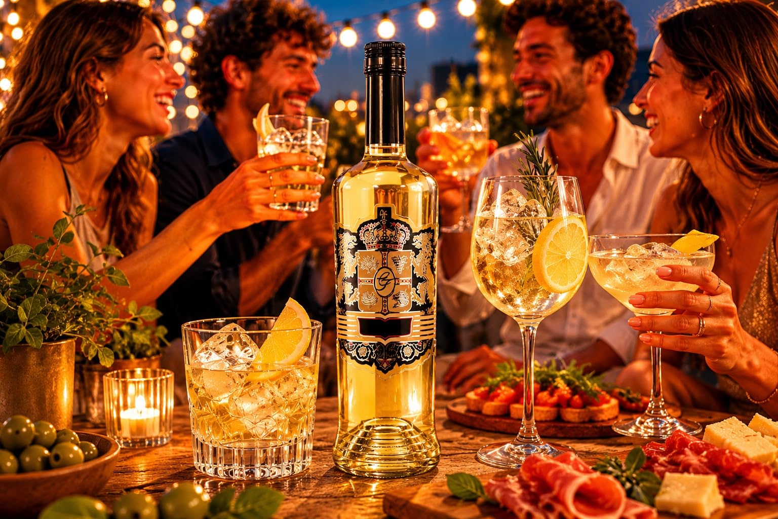 Canti - Vermouth Blanc Supérieur de Turin, Aperitif aux Notes Agrumées, Notes d'Épices, Fleurs et Absinthe Romaine, 1x1L 135