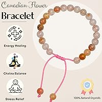 Vista 322 de Amazing Gemstone Crystal Bracelet for Women Men's Gifts - Protection Healing Crystal Bracelet - 8mm Gemstone Beaded Adjustable Bracelet Pulseras