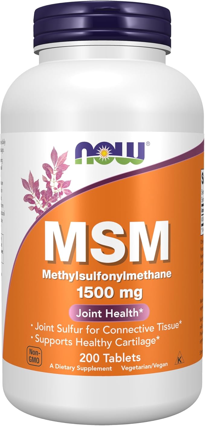 NOW Foods MSM 1500mg Tablets