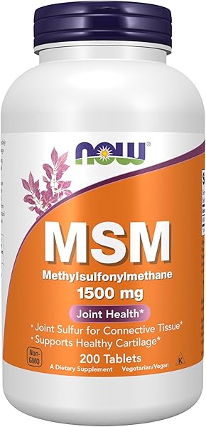 NOW Foods MSM 1500mg 200カプセル